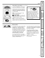 Preview for 21 page of GE JGSS05DEMBB Owner'S Manual & Installation Instructions