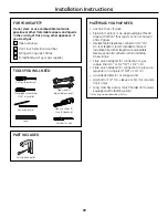 Preview for 28 page of GE JGSS05DEMBB Owner'S Manual & Installation Instructions