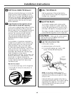 Preview for 37 page of GE JGSS05DEMBB Owner'S Manual & Installation Instructions