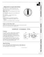 Preview for 9 page of GE JHP56 Use And Care Manual