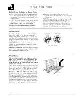 Предварительный просмотр 12 страницы GE JHP56 Use And Care Manual