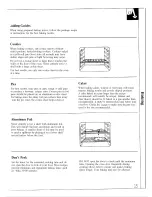 Предварительный просмотр 15 страницы GE JHP56 Use And Care Manual