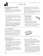 Preview for 20 page of GE JHP56 Use And Care Manual