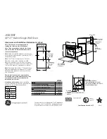 GE JK1000SFSS Dimensions And Installation Information preview