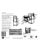 GE JK3000SFSS Dimensions And Installation Information предпросмотр