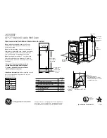 GE JK3500SFSS Dimensions And Installation Information preview