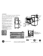 GE JK5000SFSS Dimensions And Installation Information preview