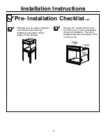 Preview for 4 page of GE JKP15 Series Installation Instructions Manual