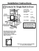 Preview for 5 page of GE JKP15 Series Installation Instructions Manual