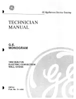 Предварительный просмотр 1 страницы GE JKP16GP1 Technician Manual