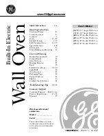 GE JKP20-27 Single Wall Oven Owner'S Manual preview