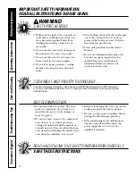 Preview for 4 page of GE JKP20-27 Single Wall Oven Owner'S Manual