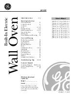 Preview for 1 page of GE JKP25-27 Single Wall Oven Owner'S Manual