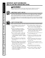 Preview for 2 page of GE JKP25-27 Single Wall Oven Owner'S Manual