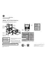 GE JKP25SH Dimension Manual preview