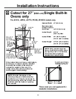 Preview for 4 page of GE JKP30BMBB Installation Instructions Manual