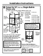 Preview for 9 page of GE JKP30BMBB Installation Instructions Manual