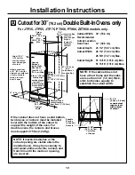 Preview for 10 page of GE JKP30BMBB Installation Instructions Manual