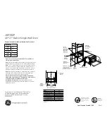 GE JKP30DP Dimensions And Installation Information предпросмотр