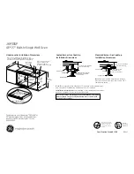 Preview for 2 page of GE JKP30SPSS Dimensions And Installation Information