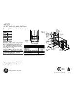 Предварительный просмотр 1 страницы GE JKP55DPBB Dimensions And Installation Information