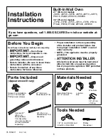 GE JKP70BMBB Installation Instructions Manual preview