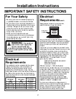 Preview for 2 page of GE JKP70BMBB Installation Instructions Manual