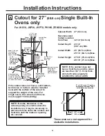 Preview for 4 page of GE JKP70BMBB Installation Instructions Manual