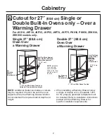 Preview for 7 page of GE JKP70BMBB Installation Instructions Manual