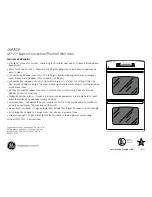 Предварительный просмотр 2 страницы GE JKP75SP Dimensions And Installation Information