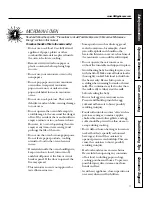 Предварительный просмотр 5 страницы GE JKP85 Series Owner'S Manual