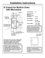 Preview for 5 page of GE JKP86 Installation Instructions Manual