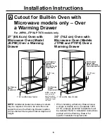 Preview for 6 page of GE JKP90 Installation Instructions Manual