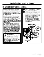 Preview for 7 page of GE JKP90 Installation Instructions Manual