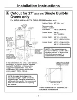 Предварительный просмотр 4 страницы GE JKS10 Installation Instructions Manual