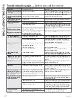 Preview for 22 page of GE JKS5000 Owner'S Manual