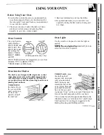 Preview for 9 page of GE JMS1OGR Use And Care Manual