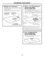 Preview for 12 page of GE JN327, JV327, JV337, JV347 Owner'S Manual And Installation Instructions