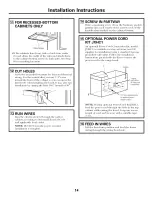 Preview for 14 page of GE JN327, JV327, JV337, JV347 Owner'S Manual And Installation Instructions