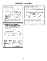 Preview for 15 page of GE JN327, JV327, JV337, JV347 Owner'S Manual And Installation Instructions