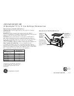 Preview for 2 page of GE JNM1541DNBB Dimensions And Installation Information