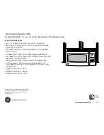 Preview for 3 page of GE JNM1541DNBB Dimensions And Installation Information