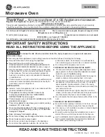 GE JNM3184DPBB Instructions Manual preview