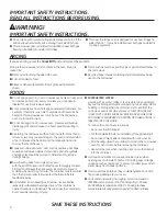 Preview for 4 page of GE JNM6171 Use And Care Manual