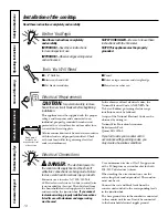 Предварительный просмотр 10 страницы GE JP202 Owner'S Manual & Installation Instructions