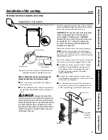 Предварительный просмотр 13 страницы GE JP202 Owner'S Manual & Installation Instructions