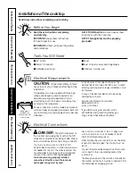 Preview for 10 page of GE JP202DWW Owner'S Manual & Installation Instructions