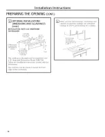 Preview for 16 page of GE JP256WM2WW Owner'S Manual And Installation Instructions