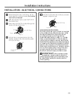 Preview for 19 page of GE JP256WMWW Owner'S Manual & Installation Instructions