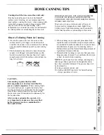 Preview for 9 page of GE JP300N Use And Care Manual